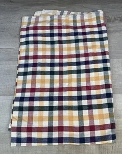 Amerikanische Tischdecke Primärfarben Plaid gestreift Picinic Decke 69 x 53,5 Zoll - Bild 1 von 8