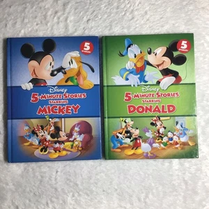 Disney 5-Minute Stories Books Donald And Mickey Lot Of 2 - Imagen 1 de 14