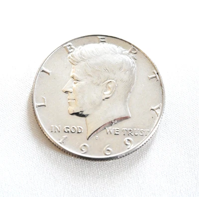 Mezzo dollaro Kennedy in argento 1969 - 1/2 dollaro - Silver 400 - qualità SUP - Immagine 1 di 4