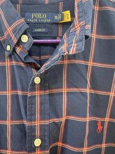 CAMISA RALPH LAUREN SARGA XXL Hombre Calce Clásico Cuadros - Excelente Estado - Imagen 1 de 10