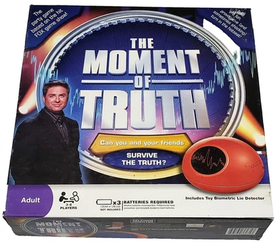 "The Moment of Truth" Adult Party Game w/Toy Electronic Biometric Lie Detector - Image 1 of 2