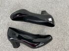 Hotter - Womens - Shoes - Size 4 - Court - Black Patent - Small Heel