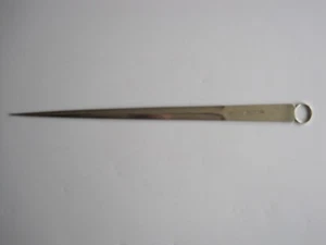 An Antique 12" long Victorian Silver Plated Meat Skewer - Walker & Hall c1894 - Picture 1 of 5