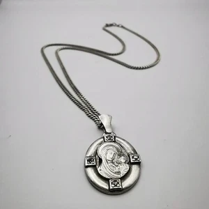 Collar colgante de plata de ley 925 joyería vintage para mujer - Imagen 1 de 7