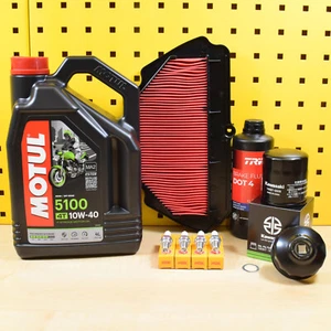 Kawasaki ZX-6R Service Set filtro de aceite original filtro de aire bujías Motul 10w40 - Imagen 1 de 1