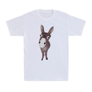 Funny looking Donkey GiftIdea For Cute Donkeys And Horses Men's Cotton T-Shirt