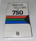 Maxell Blank BETA Epitaxial Videocassette Video Cassette L 750 Tape Flipside