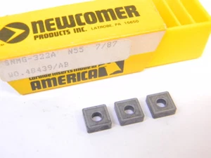NUOVO SURPLUS 10 PEZZI. NEWCOMER SNMG 322A GRADO: INSERTI IN CARBURO N55 - Foto 1 di 4