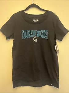 New Era women’s T-shirt, medium, Colorado Rockies Baseball NWT - Picture 1 of 10