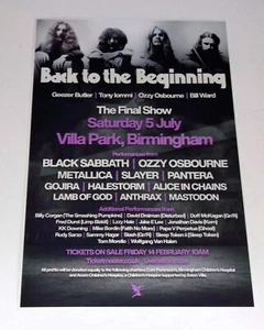 Black Sabbath Ozzy Osbourne Promo Back to the Beginning 2025 Poster 19"x13" - Picture 1 of 4