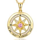 Meeshi Gold Compass Pendant Christmas Gifts Jewelry Gifts for Her Valentines