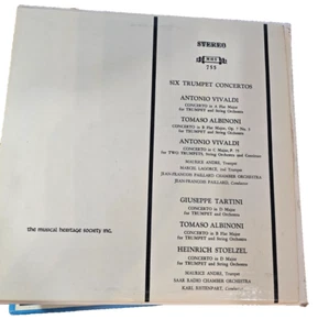 Maurice André Six Trumpet Concertos Vinyl LP Musical Heritage Album MHS755 - Foto 1 di 2