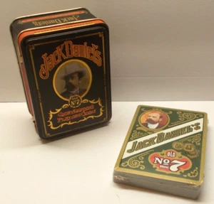 Jack Daniel's Old n. 7 carte da gioco gentiluomini e latta Inghilterra - Foto 1 di 7