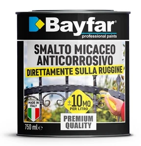 SMALTO FERROMICACEO ANTICORROSIVO ANTICHIZZATO INTERNO ESTERNO 750ML per ferro - Foto 1 di 2