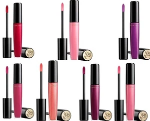 High End Lot Of 7 Lancome L'absolu Lip Lacquer Cream Sheer Gloss Makeup - Picture 1 of 1