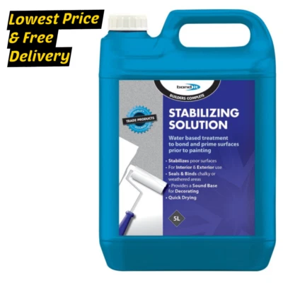 Bond It Stabilising Stabilizing Solution Surface Primer Concrete Masonry 5 Litre - Image 1 of 4