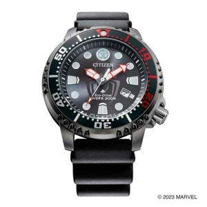 CITIZEN PROMASTER MARINE BN0255-03E Black MARVEL Miles Men's Watch - Picture 1 of 10