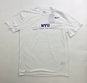 The Nike Tee NYU New York Violets Tee Shirt Mens M L XL 2XL 3XL 4XL White 727982