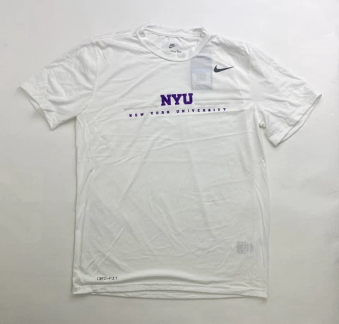 The Nike Tee NYU New York Violets Tee Shirt Mens M L XL 2XL 3XL 4XL White 727982 Cover