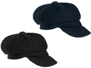 Ladies Bakerboy Hat Newsboy Wool Blend Boucle Breton Sailor Casual Lined Cap - Picture 1 of 3
