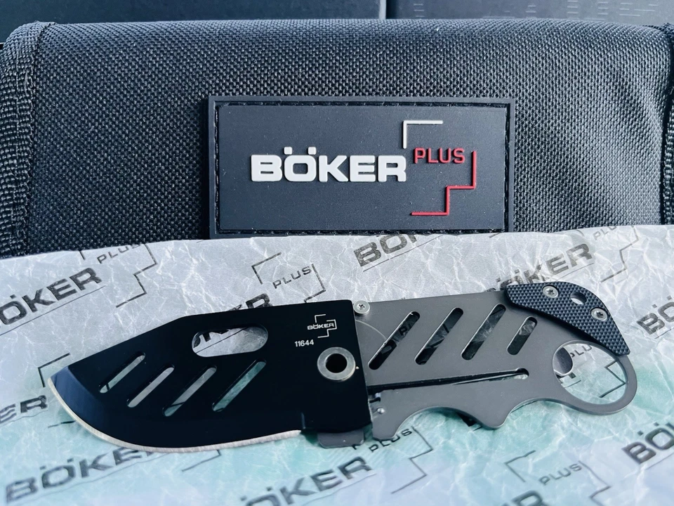 Boker Credit Card Folding Knife 2.25" 440c Stainless Steel Blade Titanium Handle