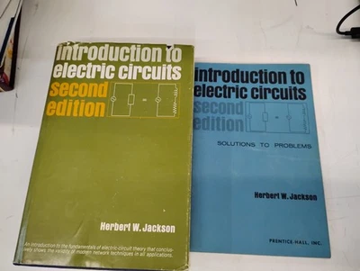 Introduction to Electric Circuits Herbert W. Jackson LOT OF 2 2nd ed 1965 - Image 1 of 3