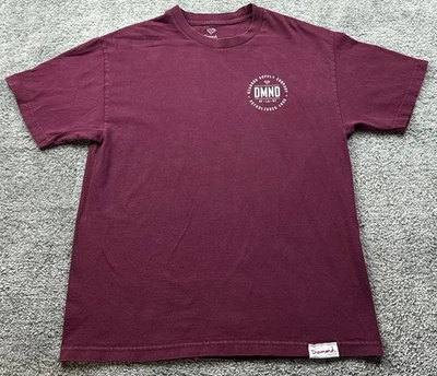 Camisa masculina Diamond Supply Co grande borgonha logotipo DMND gráfico skate feita nos EUA - Imagem 1 de 4