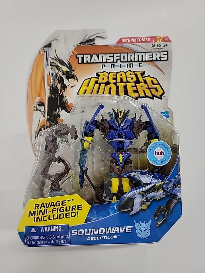 Transformers Prime Beast Hunters Soundwave w/ Mini Ravage Deluxe Class 2012  - Image 1 of 1