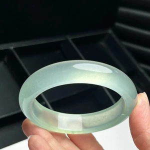 Real natural High ice Burmese Jade jadeite bracelets bangle 58MM - Picture 1 of 10