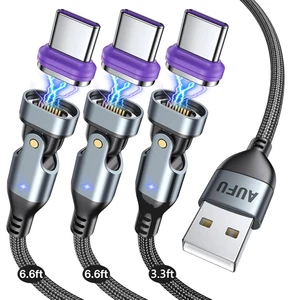 16PIN USB C Magnetic Charging Cable (3Pack, 3.3/6.6/6.6Ft), 180° Rotation Magnet - Picture 1 of 12