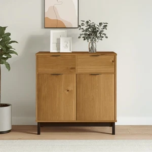 Sideboard FLAM 80x40x80cm Solid Wood Pine - Picture 1 of 12