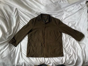 Yves Saint Laurent Wool Blend Coat 2XL Dark Olive Green measurements below - Picture 1 of 6