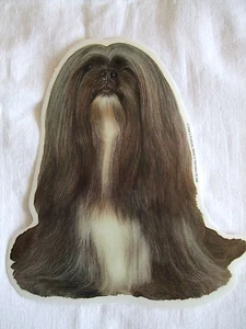 GRAND AUTOCOLLANT - motif chien LHASSA APSO ASSIS - Imagen 1 de 1