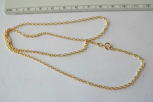 Collar de enlace de cable pequeño relleno de oro de 18" de 1-2 mm - Imagen 1 de 1