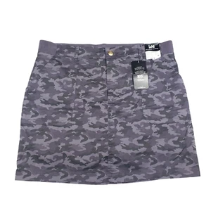 Pantalón corto Lee Midrise ajuste regular para mujer bolsillos elástico camuflaje gris talla 16M - Imagen 1 de 13