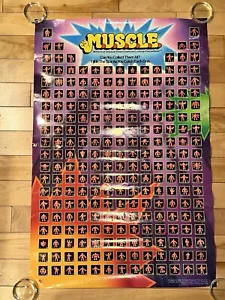 Vintage M.U.S.C.L.E. Männer Actionfigur Poster Mattel 1985 Spielzeug Muskel 23" mal 35" - Bild 1 von 11