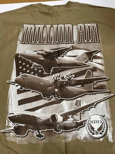 MILLION AIR Freeman Holdings Group NDTA USAF Military Plane T-Shirt XL - Bild 1 von 2