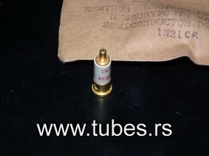 1N21CR Kemtron Goldschnecke Mikrowelle MISCHER DIODE NOS JAN Verpackung - Bild 1 von 10