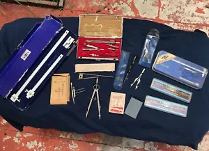 LG LOT Vintage Engineering Architect Drafting Tools Alvin West Germany Machinist - Picture 1 of 12