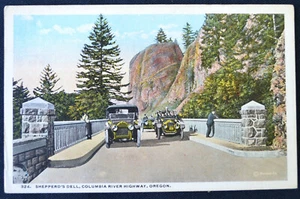 Shepperd's Dell Columbia River Highway Oregon O postal década de 1920 sin usar - Imagen 1 de 1
