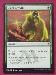 Magic The Gathering MASTERS 25 GIANT GROWTH green card MTG - Picture 1 of 2