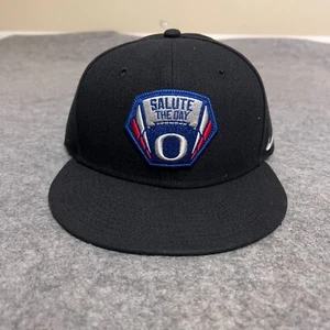Oregon Ducks Mens Hat Snapback Nike Black Blue Military Football College NEW - Picture 1 of 10