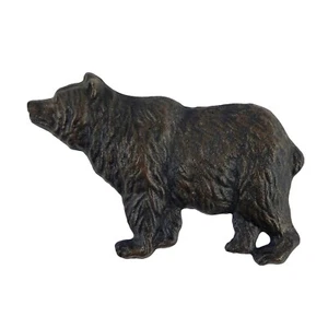 Cast Iron Metal Bear Cabin Lodge Wall Decor Rustic Black Brown Color  7.5 inch - Picture 1 of 4