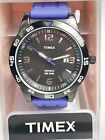 Timex Blue Silicone Strap Indiglo Water Resistant Unisex Watch T2p137