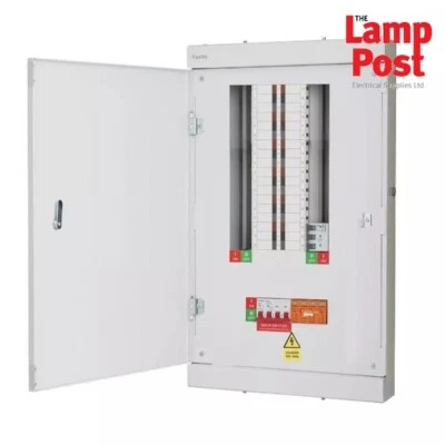 FuseBox TPN11FBX 11 Way T2 SPD 125A 4P TPN Main Switch Three Phase Board - Image 1 of 2