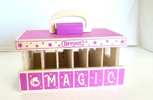 Breyer Unicorn Magic Stable Six Stalls Wooden. 8 X 5 4 Holds 6 Breyer Unicorns - Picture 1 of 8