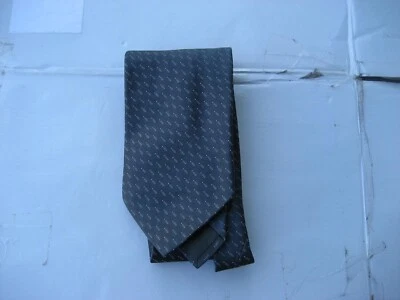 Corbata de cuello de seda para hombre Armani Collezioni, negra con patrones, 58"x3,75" Foto 1 de 3