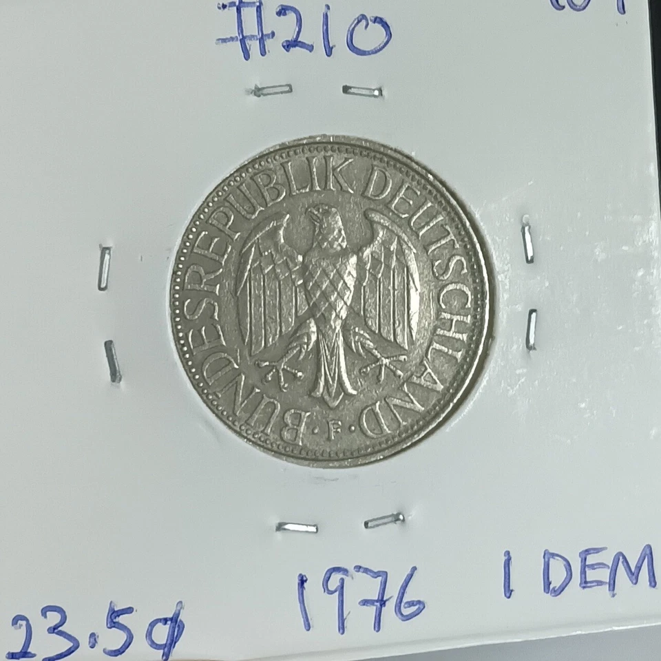1 DEM Germany Coin 1976 (VF) #210 - Image 1 of 2