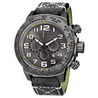 Men's Akribos XXIV AK842BK Chronograph Date Quartz Movement Leather Strap Watch