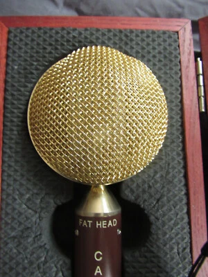 Cascade Fat Head ribbon microphone - brown & gold  2010s - S/N: 7893 - Image 1 of 4